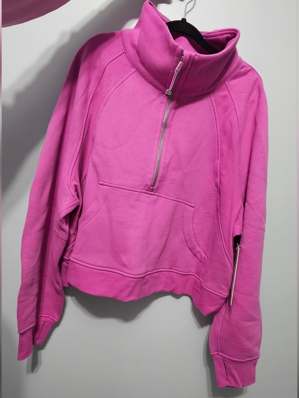 Lululemon Pink Scuba Oversized Funnel Neck Sweater